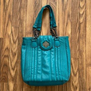 Teal Jessica Simpson tote